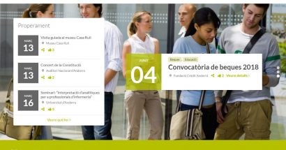 La Fundació Crèdit Andorrà estrena nova pàgina web