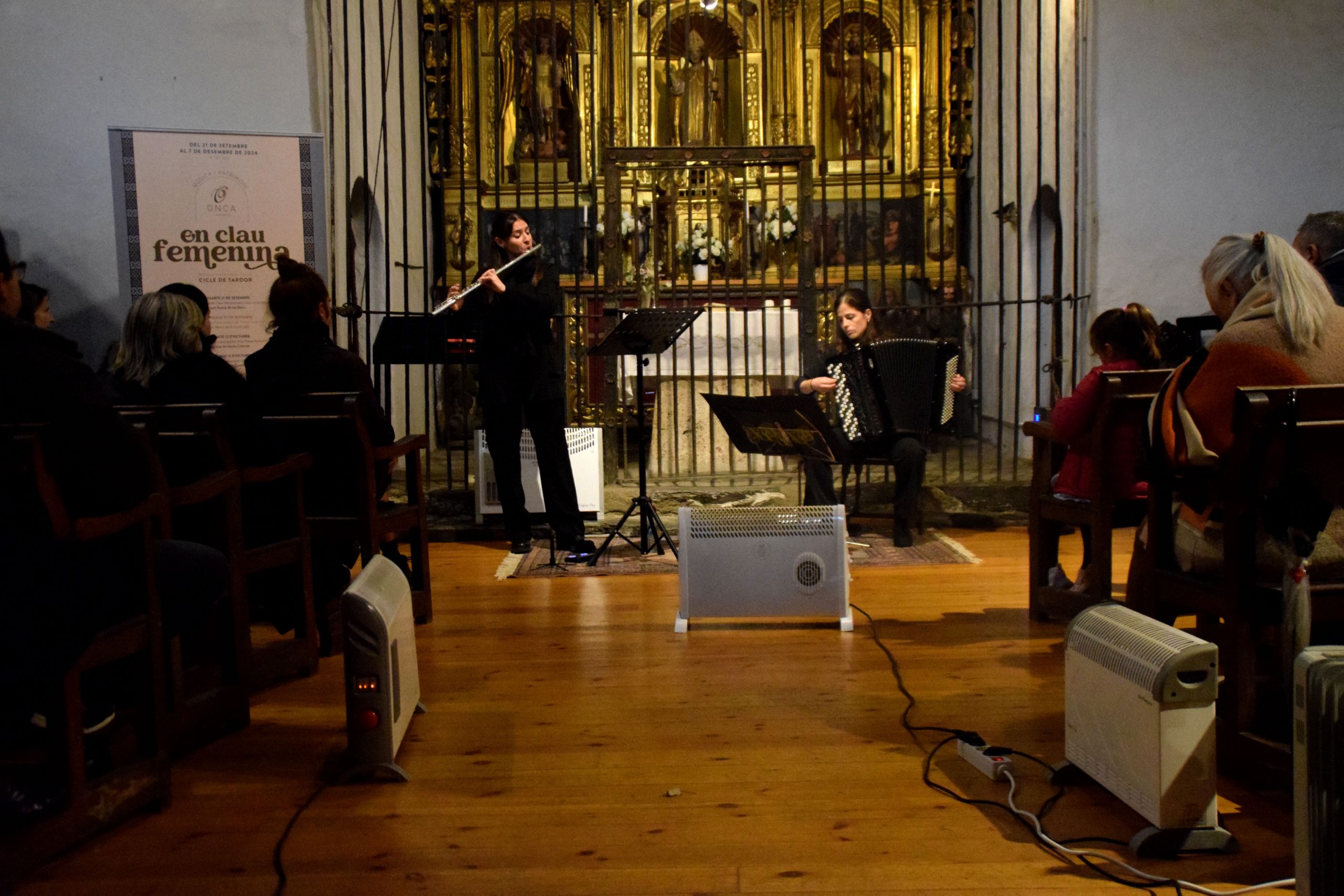 Flauta i acordió en el penúltim concert del cicle de tardor de la Fundació ONCA