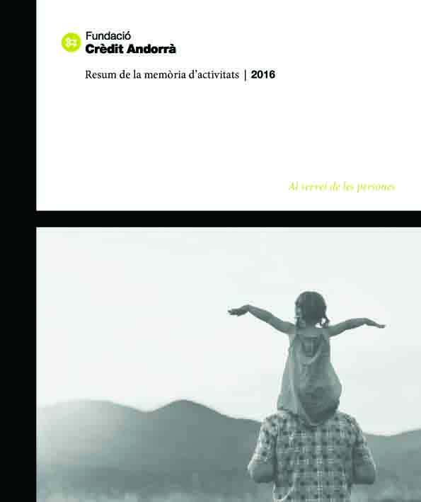 Memòria d’activitats de la Fundació Crèdit Andorrà 2016